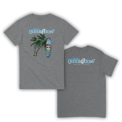 Day of the Dead Surf Board T-Shirt - BEACH & SURF Leisure Wear