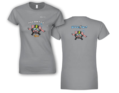 Pigs Don't Fly - Scuba Diving - Beach & Sure Leisure Wear Womens' Slim Fit T-Shirt