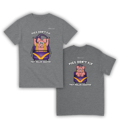 Pigs Don't Fly - Rollercoaster T-Shirt