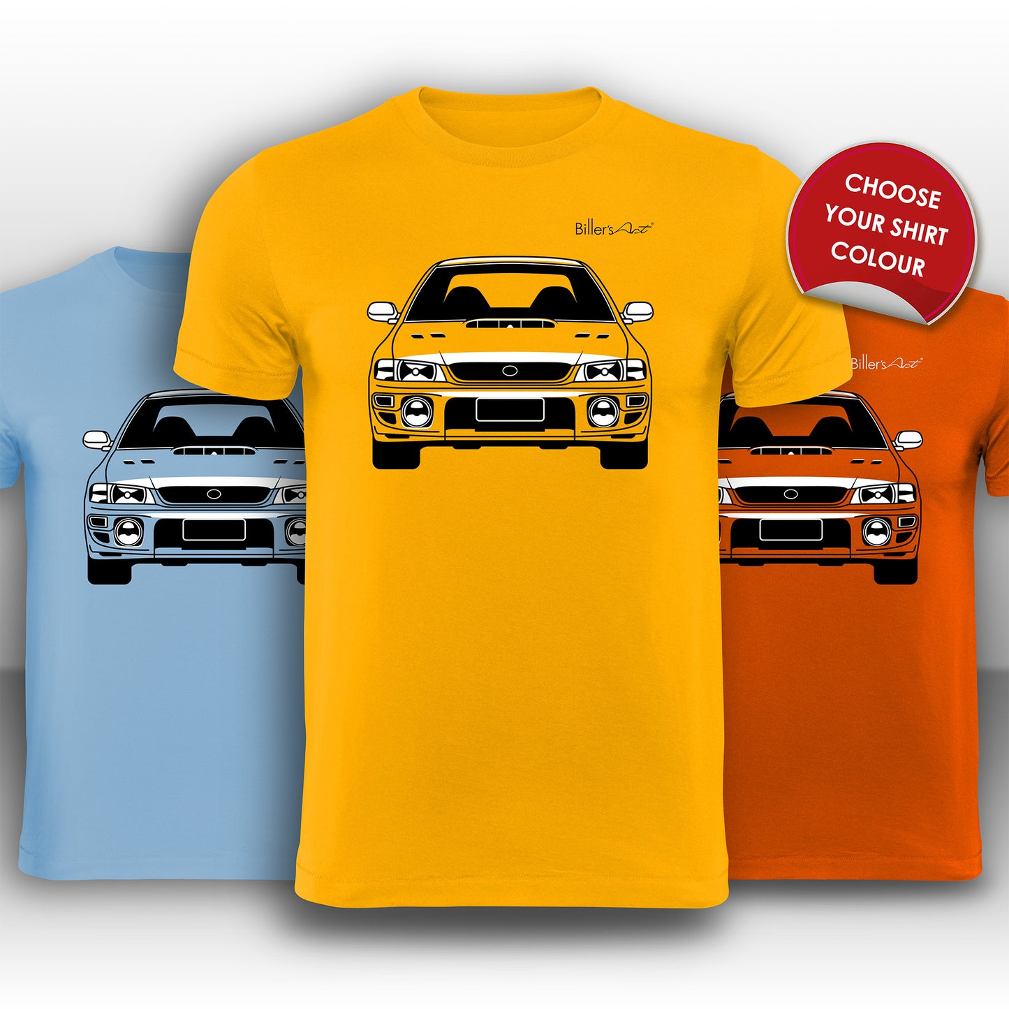 Subaru Impretza STi Front View Super Cool T-Shirt