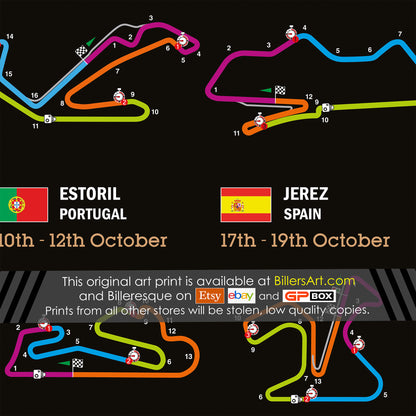 SBK Superbike 2025 Landscape Circuit Wall Calendar Fixtures