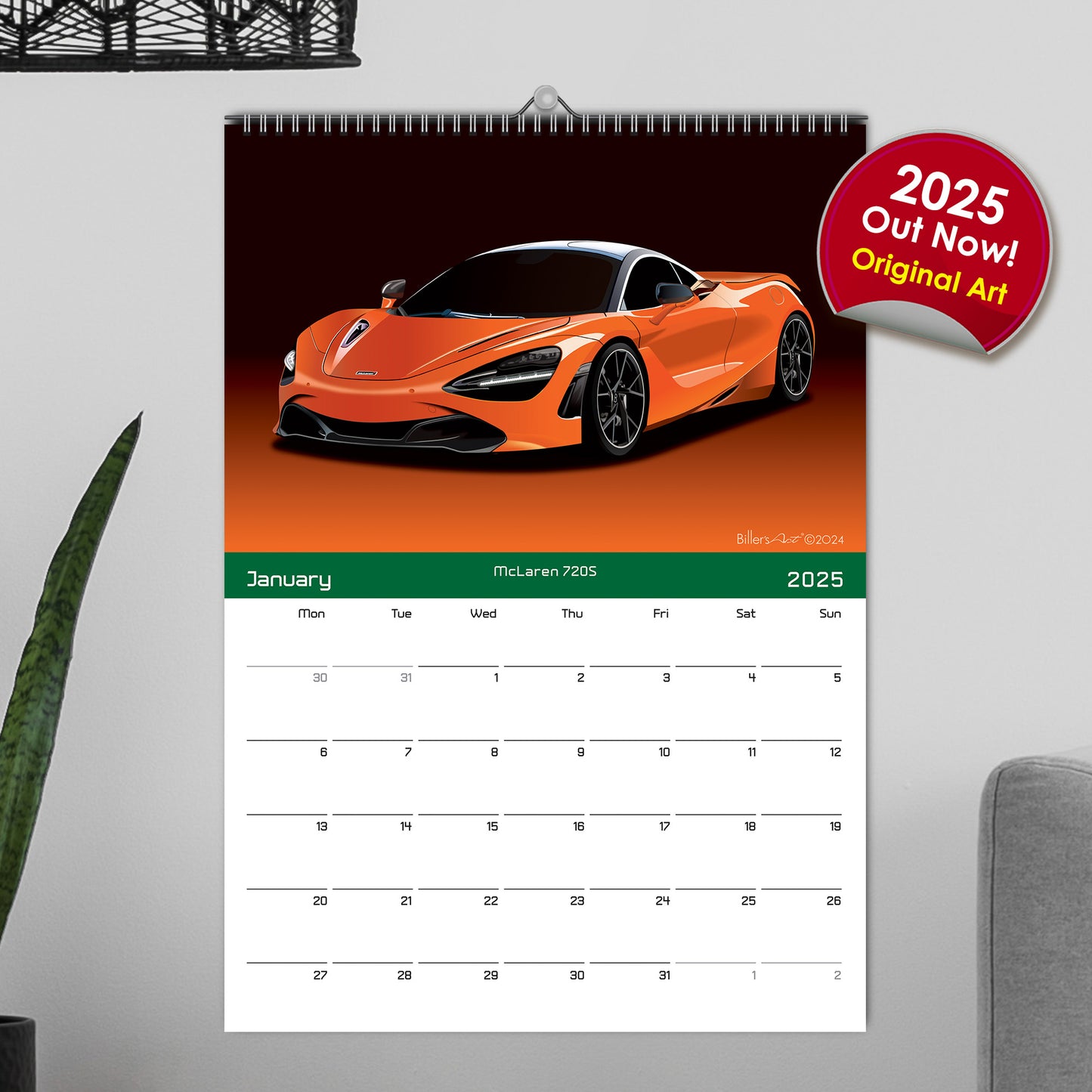 2025 Supercars Calendar - fast cars calendar