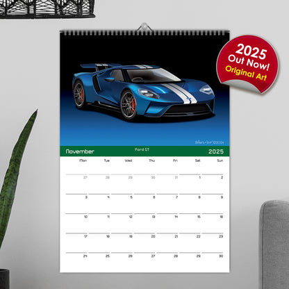 2025 Supercars Calendar - fast cars calendar