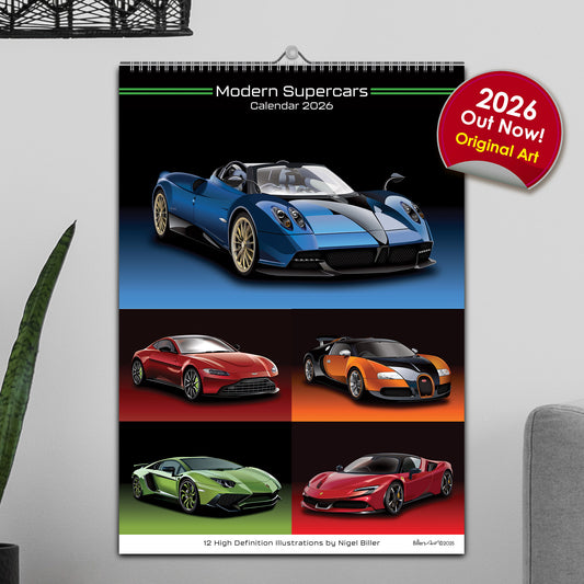 2026 Supercars Calendar - fast cars calendar
