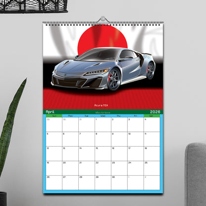2026 Supercars Calendar on Flag Backgrounds