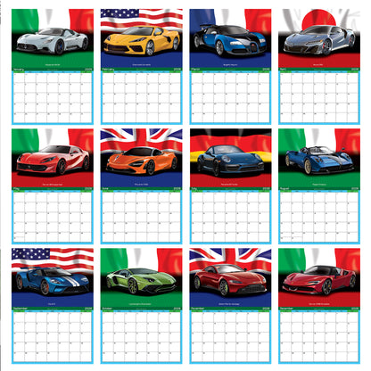 2026 Supercars Calendar on Flag Backgrounds