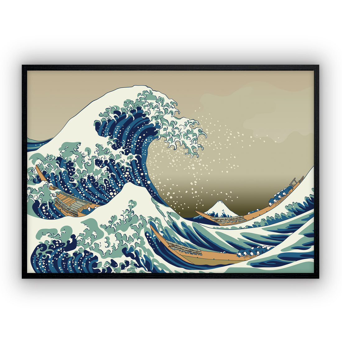 Hokusai Great Wave off Kanagawa Japanese ukiyo-e art Poster Print ...