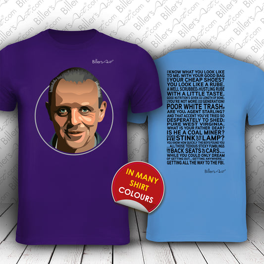 The Silence of the Lambs Movie T Shirt - Hannibal Lecter Quote - T Shirt Film