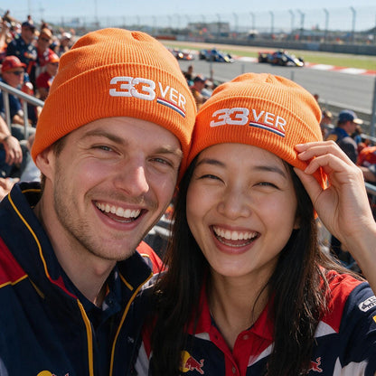 Max Verstappen 33 Embroidered F1 Beanie