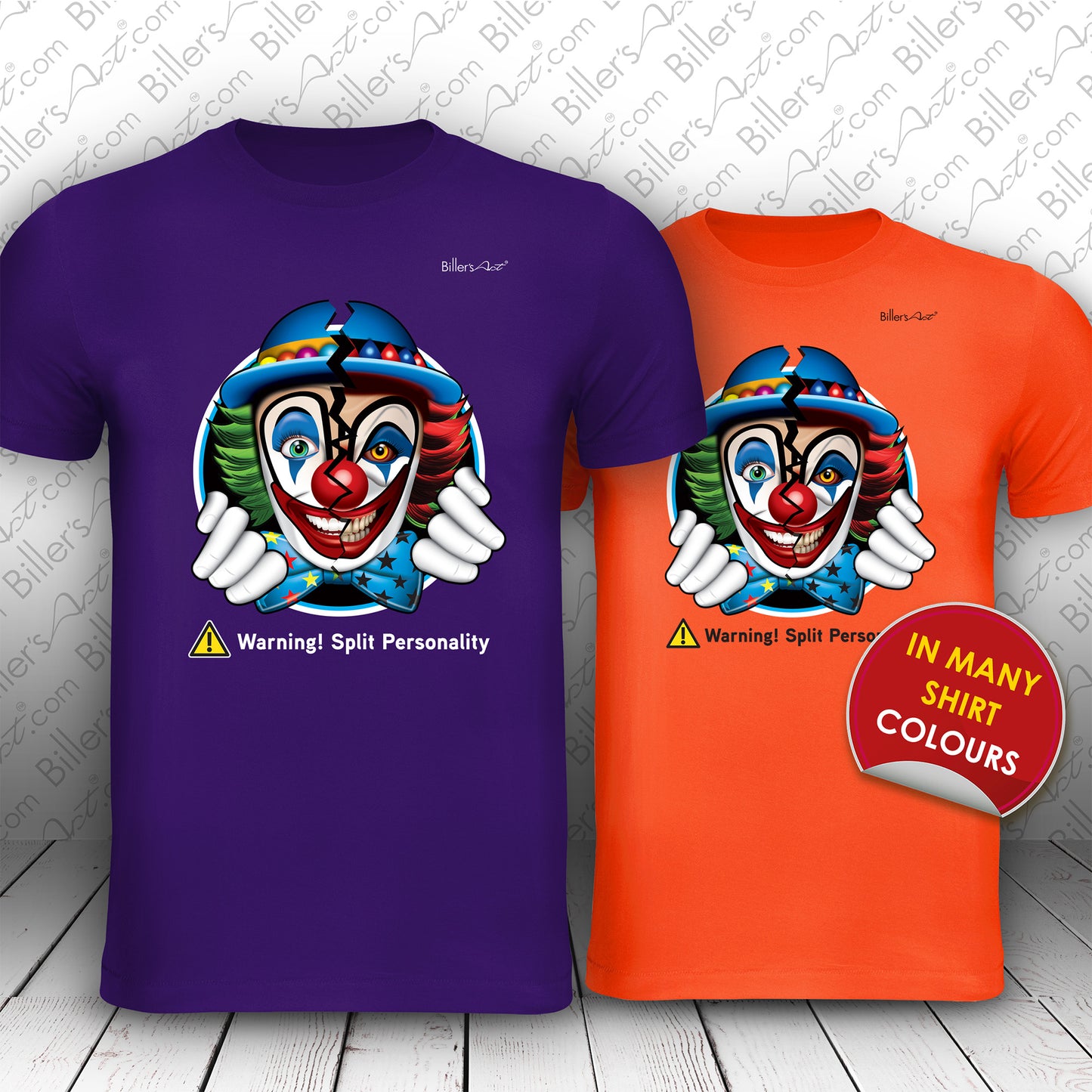 Split Personality Clown T-Shirt