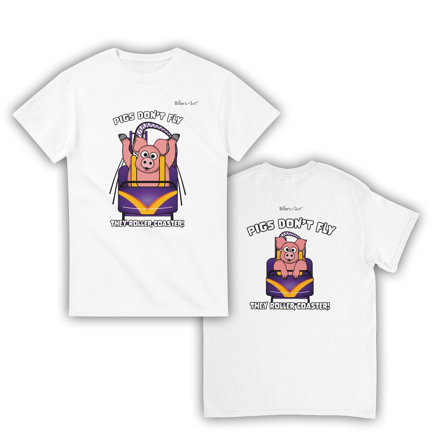 Pigs Don't Fly - Rollercoaster T-Shirt