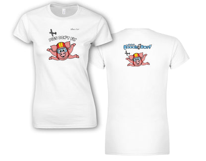 Pigs Don't Fly - Sky Diving - Beach & Sure Leisure Wear Womens' Slim Fit T-Shirt