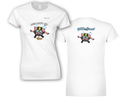 Pigs Don't Fly - Scuba Diving - Beach & Sure Leisure Wear Womens' Slim Fit T-Shirt