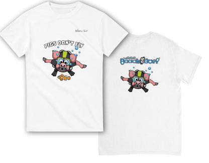Pigs Don't Fly - Scuba Diving T-Shirt - Beach & Sure Leisure Wear