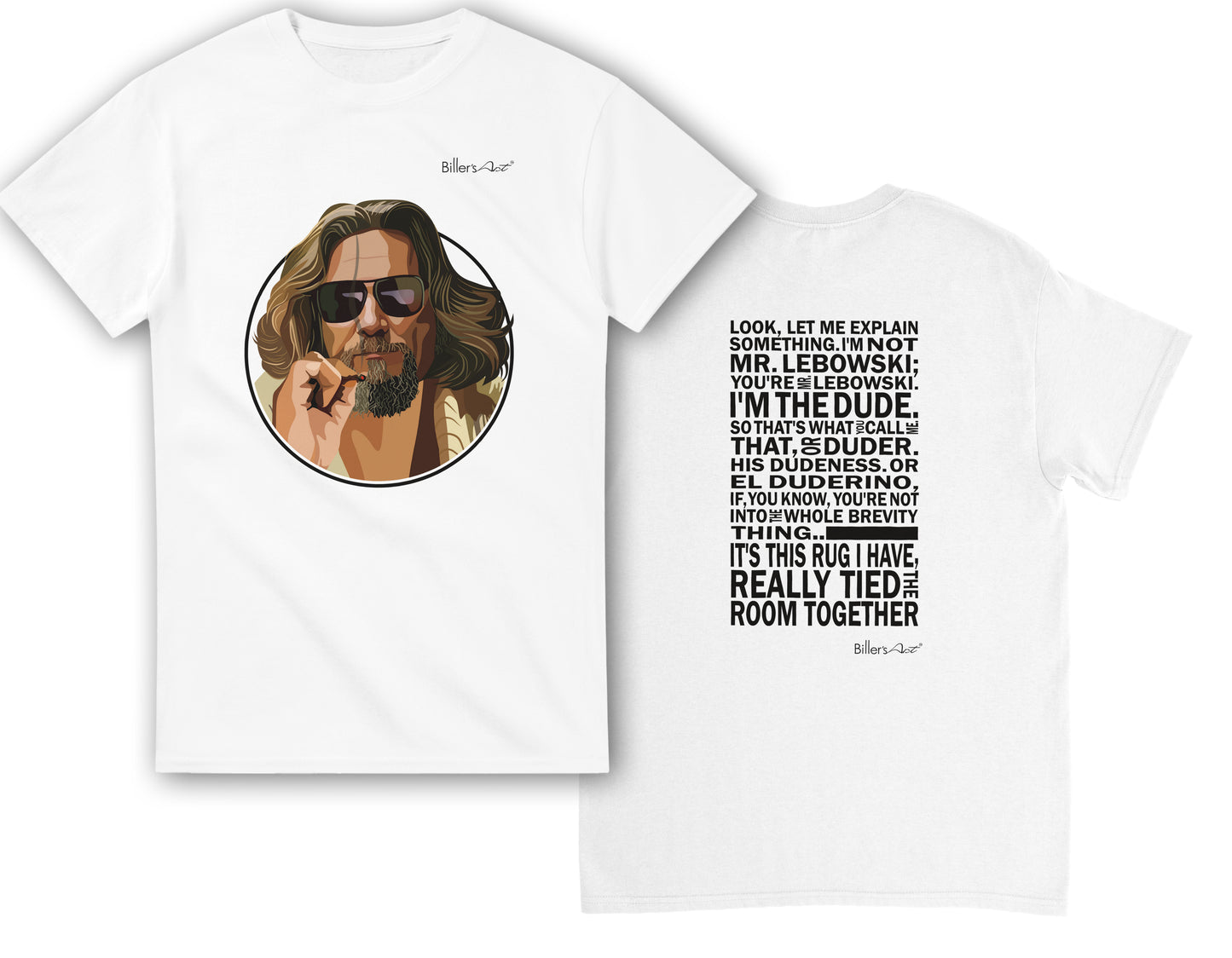 The Big Lebowski Movie T Shirt - Dude Quote - T Shirt Film