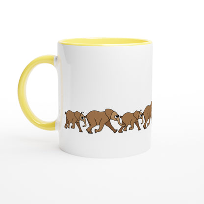 Elephants on their way Mug - Biller's Art