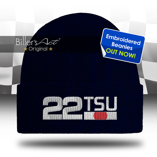 Yuki Tsunoda Embroidered F1 Beanie