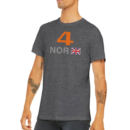 Lando Norris 2024 Race Calendar Formula 1 F1 T-Shirt Plain