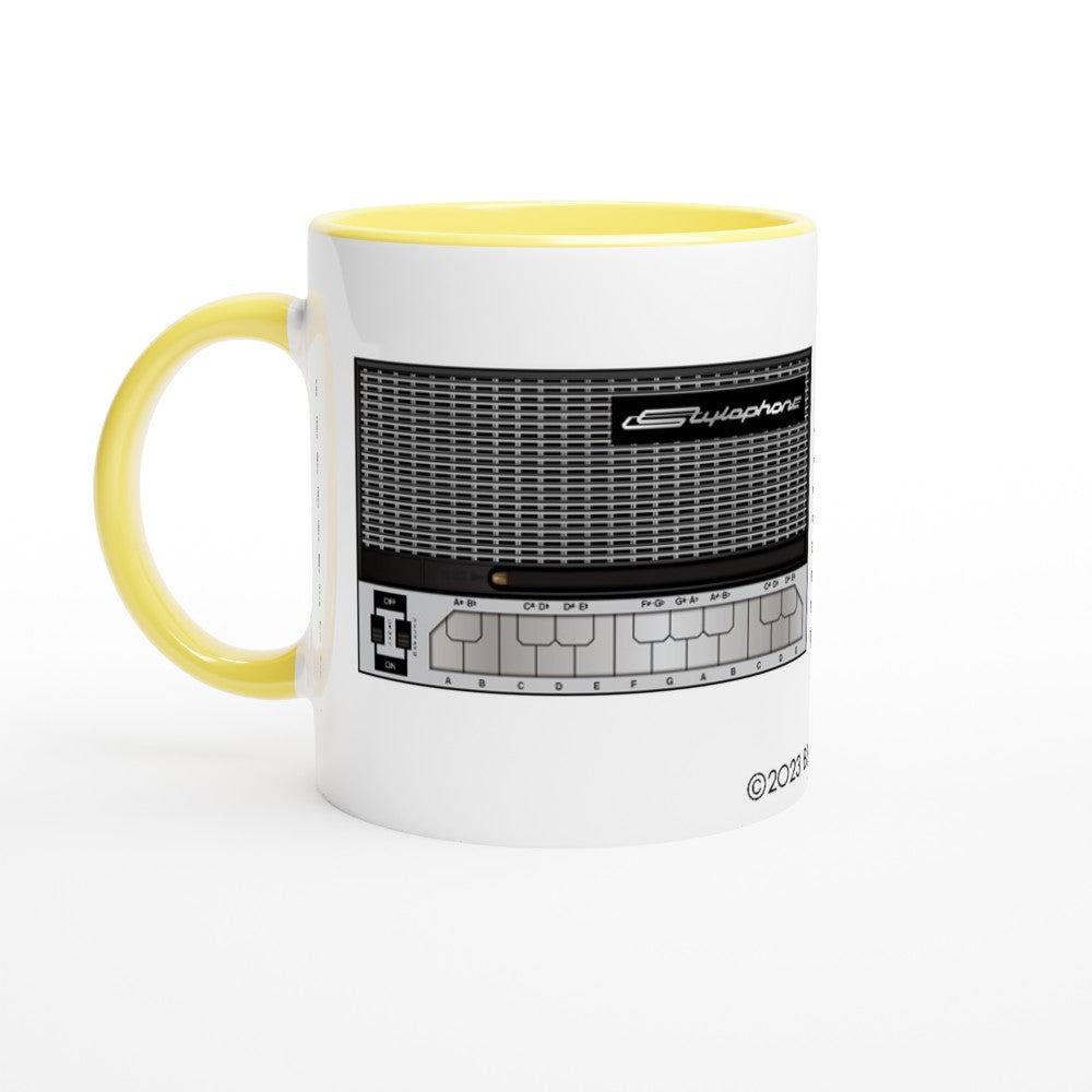 Retro Stylophone Musical Instrument Mug beautifully drawn retro print 60s 70s 80s memorabilia