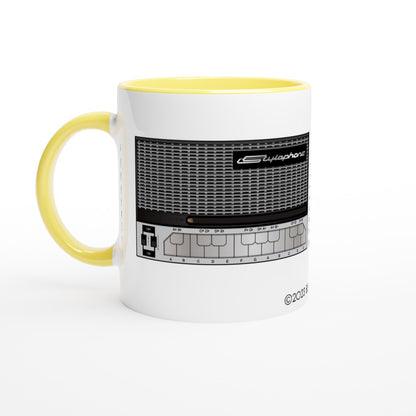 Retro Stylophone Musical Instrument Mug beautifully drawn retro print 60s 70s 80s memorabilia