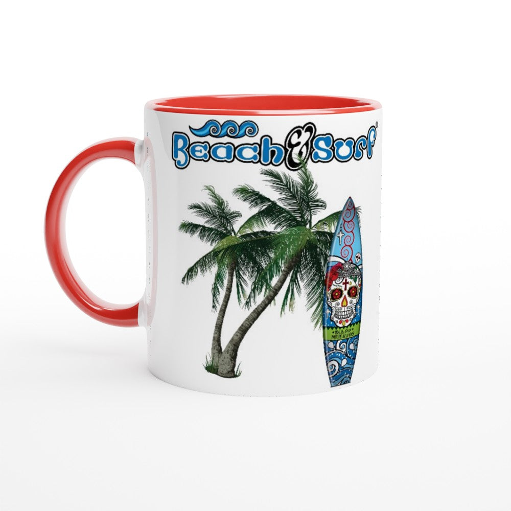 Day of the Dead Surf Board Mug - BEACH & SURF Leisure Gear