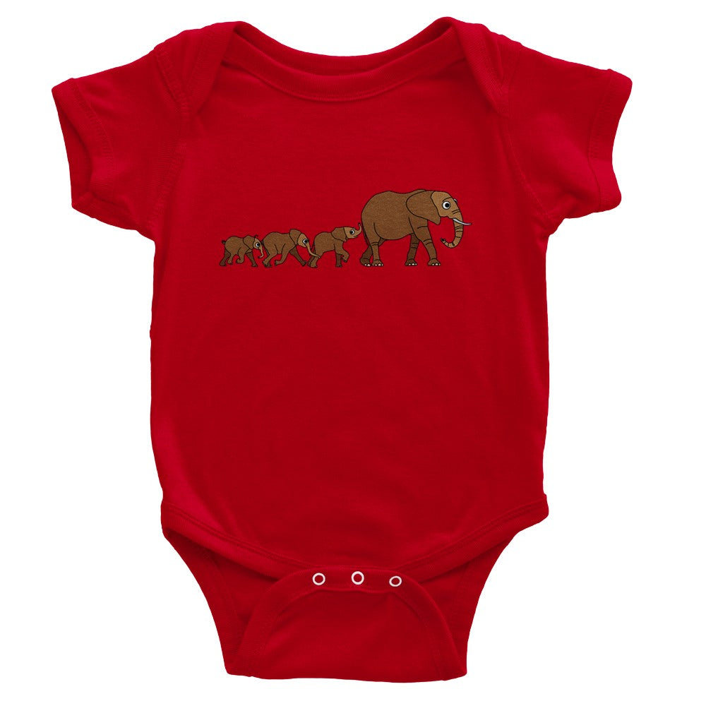 Babies Happy Elephants Bodysuit from the Wildlife Collection