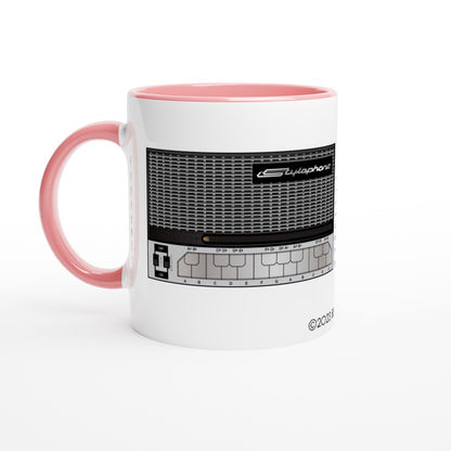 Retro Stylophone Musical Instrument Mug beautifully drawn retro print 60s 70s 80s memorabilia