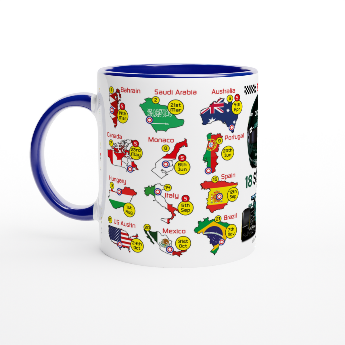 Lance Stroll 2027 Formula 1 Season Fixtures Racing Mug