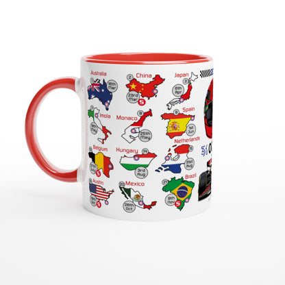 Esteban Ocon 2025 Formula 1 Season Fixtures Racing Calendar Mug