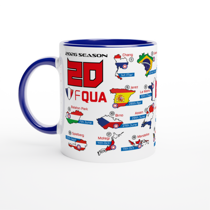 Fabio Quartararo MotoGP 2026 Season Fixtures Racing Calendar Mug