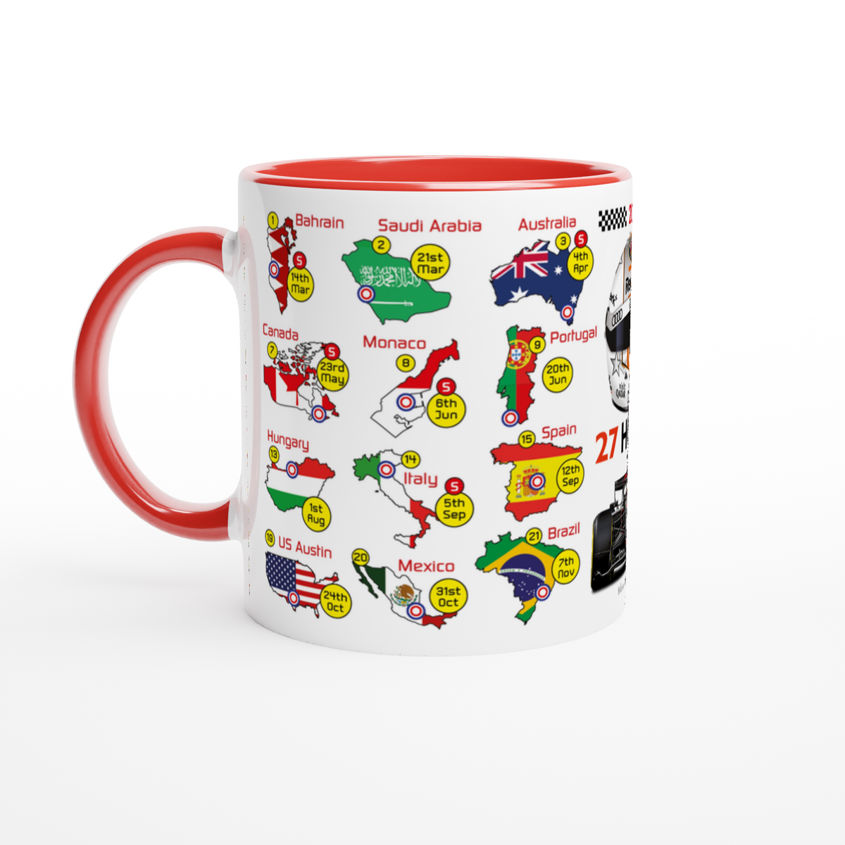 Nico Hulkenberg 2027 Formula 1 Season Fixtures Mug