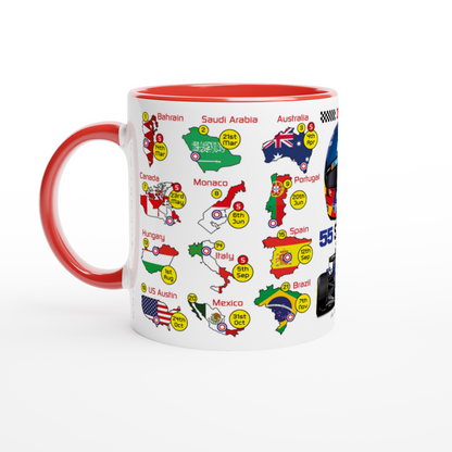 Carlos Sainz 2027 Formula 1 Season Fixtures Mug