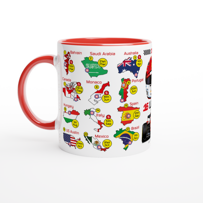 Charles Leclerc 2027 Formula 1 Season Fixtures Mug