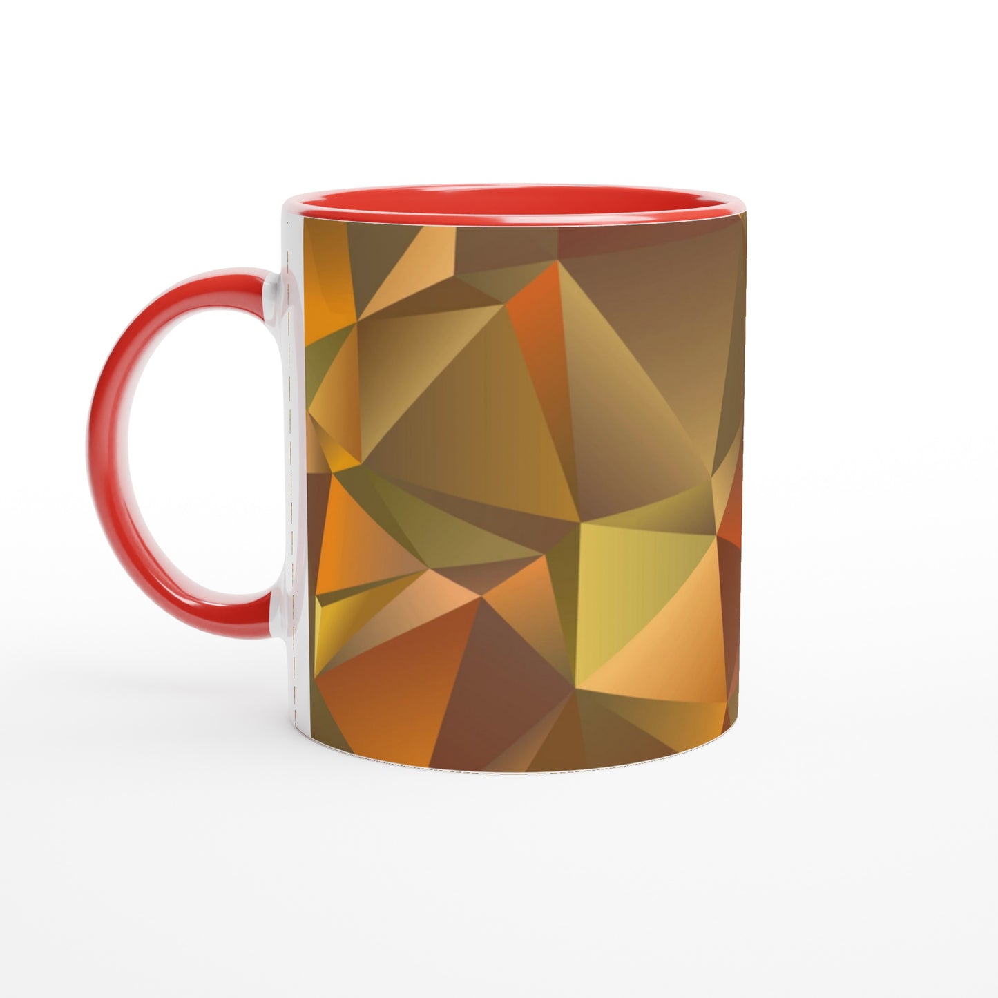 Dramatic Prism Art Mug - Green and Orange