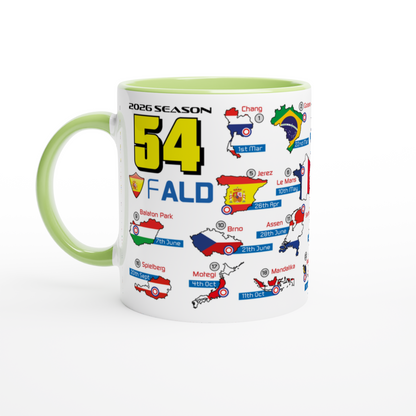 Fermin Aldeguer MotoGP 2026 Season Fixtures Racing Calendar Mug