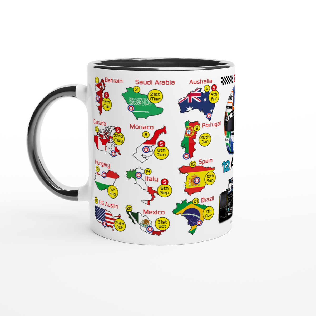 Andrea Kimi Antonelli 2027 Formula 1 Season Fixtures Mug