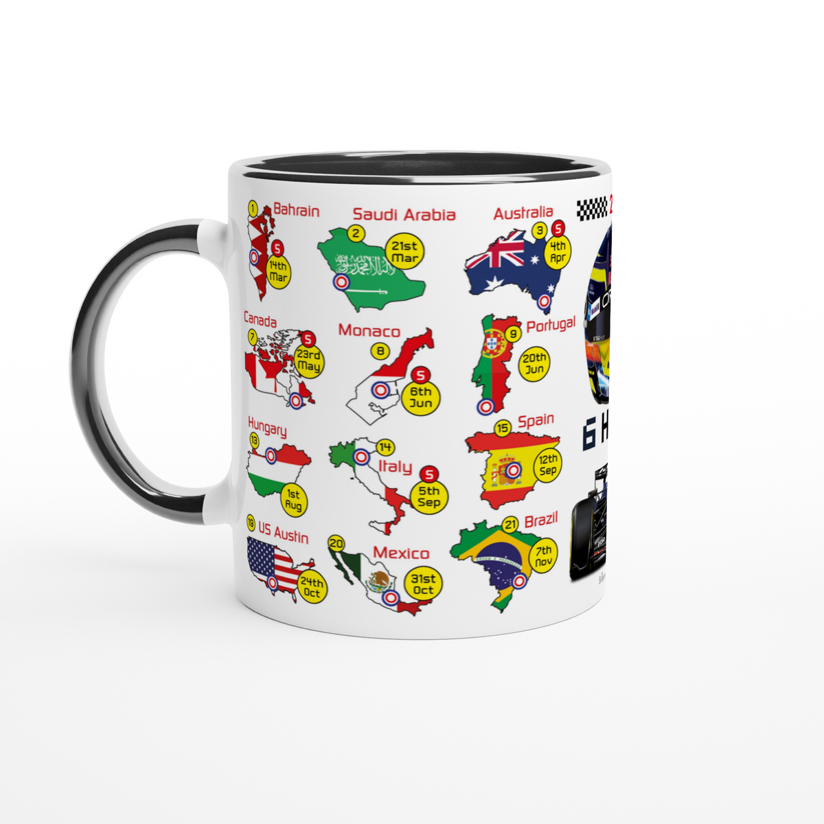 Isack Hadjar 2027 Formula 1 Season Fixtures Mug