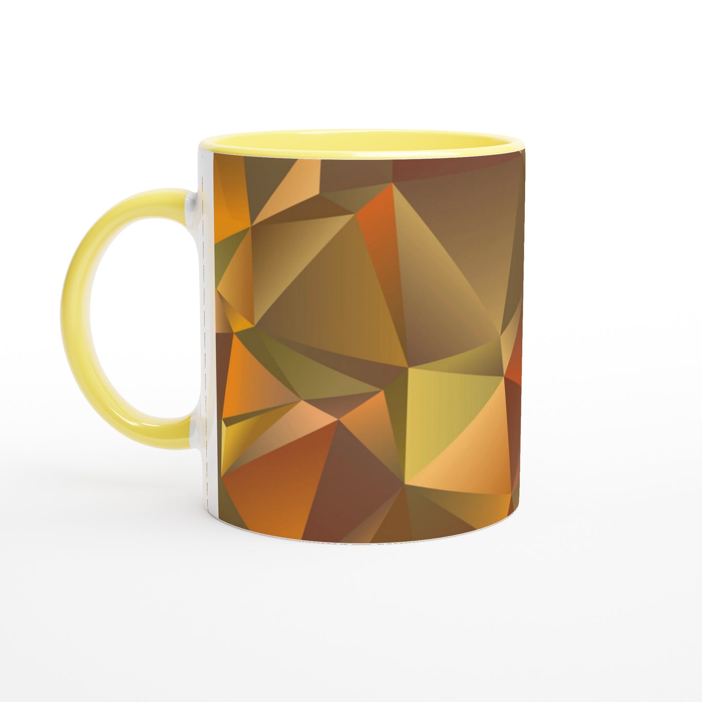 Dramatic Prism Art Mug - Green and Orange