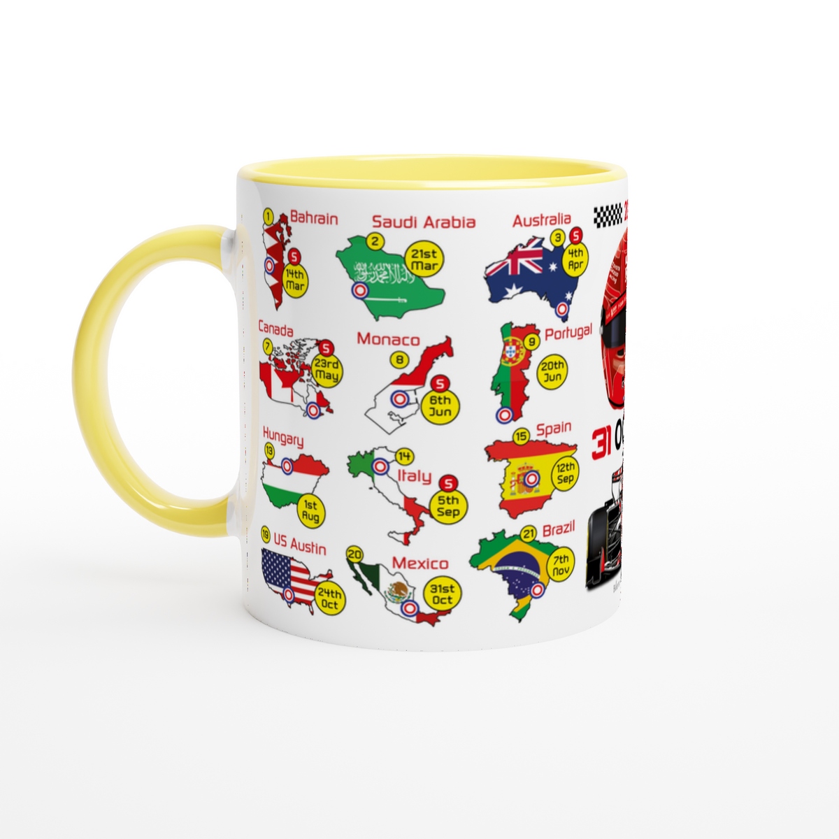 Esteban Ocon 2027 Formula 1 Season Fixtures Mug
