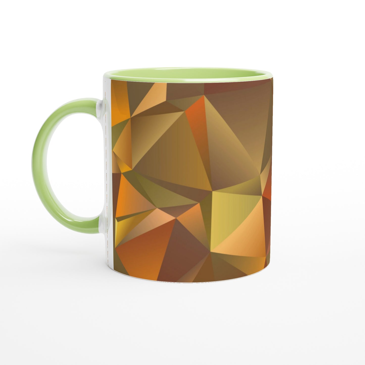 Dramatic Prism Art Mug - Green and Orange