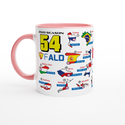 Fermin Aldeguer MotoGP 2026 Season Fixtures Racing Calendar Mug