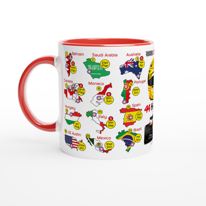Lewis Hamilton 2027 Formula 1 Season Fixtures Mug