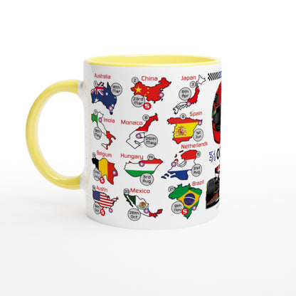 Esteban Ocon 2025 Formula 1 Season Fixtures Racing Calendar Mug