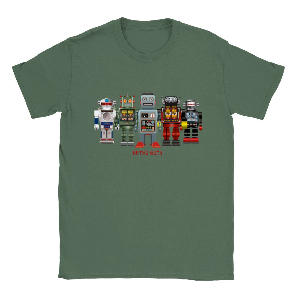 Retro RetroBots Robot T-Shirt in many colors