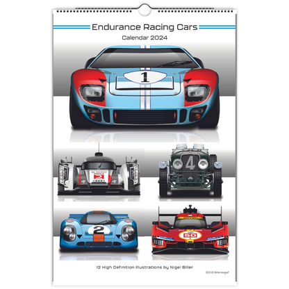 Endurance Racing Car 2024 Calendar Classics - Biller's Art Le mans