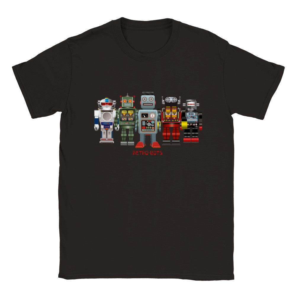 Retro RetroBots Robot T-Shirt in many colors