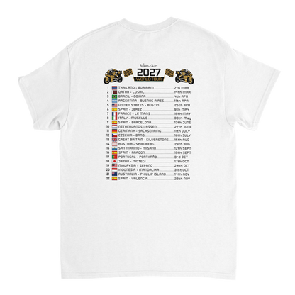 Enea Bastianini 2027 MotoGP Race Calendar T-Shirt