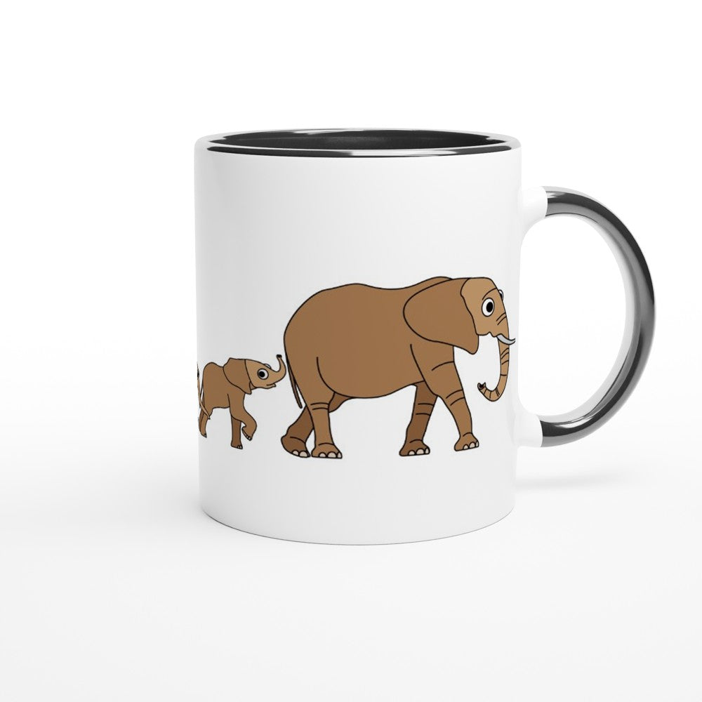 Elephants on their way Mug - Biller's Art