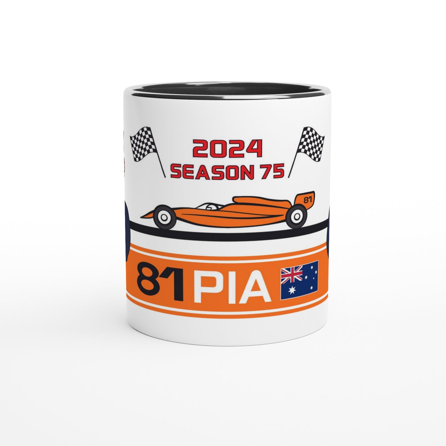 Formula 1 Mug Caricature of the 2024 McLaren Driver Oscar Piastri