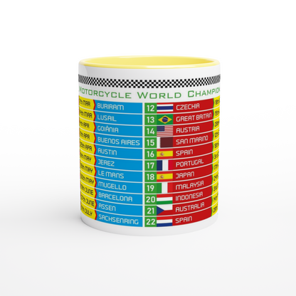 2027 MotoGP Race Calendar Fixtures Mug